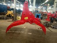 Steel Excavator Grapple Attachment High Ductility Hydraulic Rotating Grapple